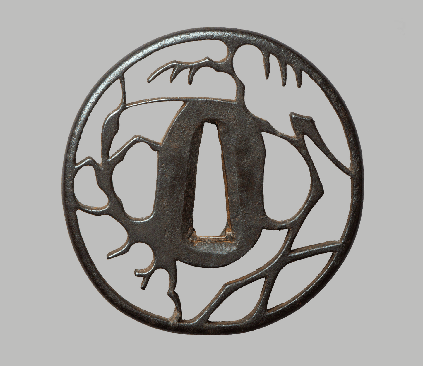 Tsuba - Akasaka Stickfigure Suzumushi