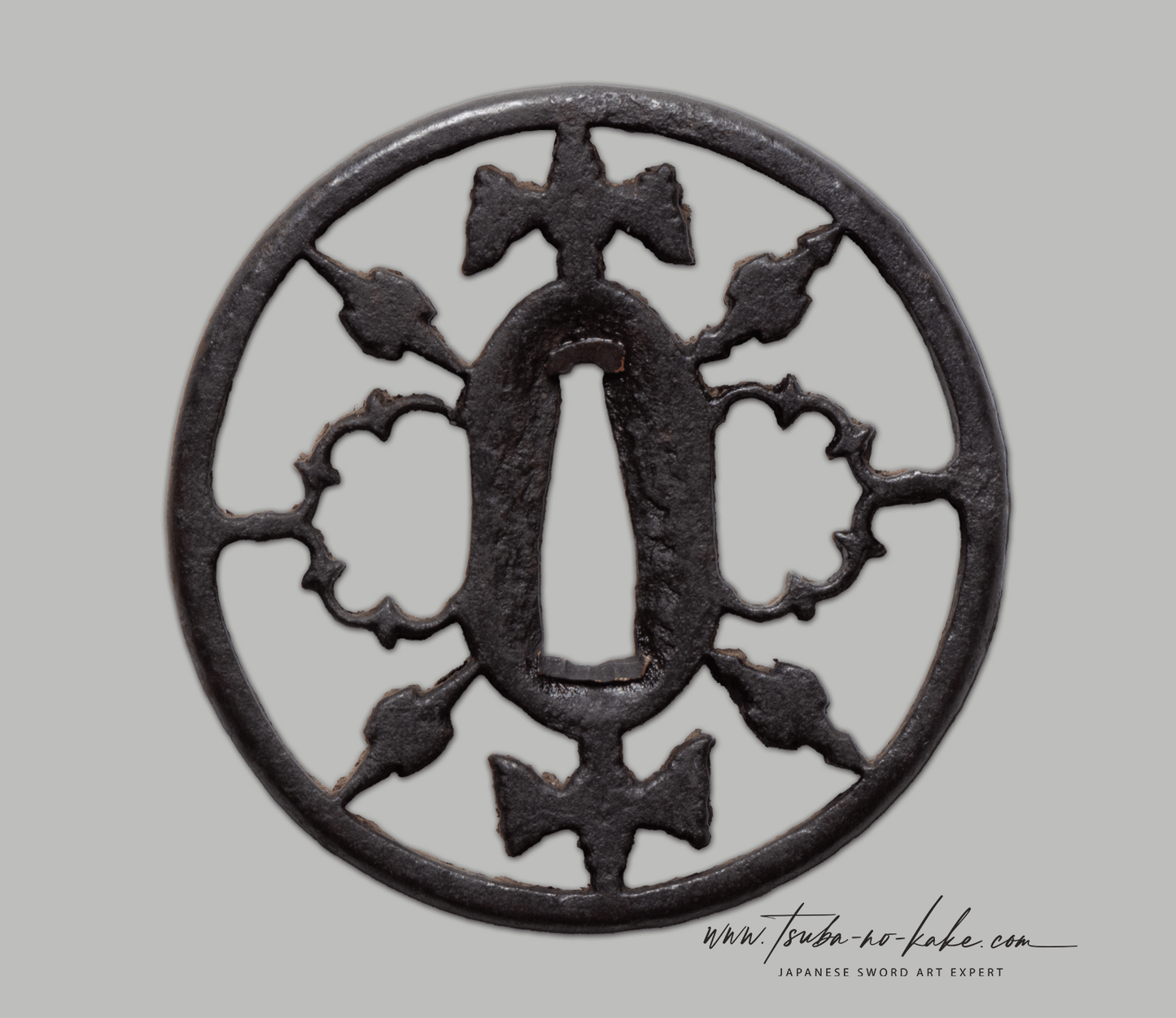 Tsuba - OWARI Karigane, Matsudairamon, Kirimon