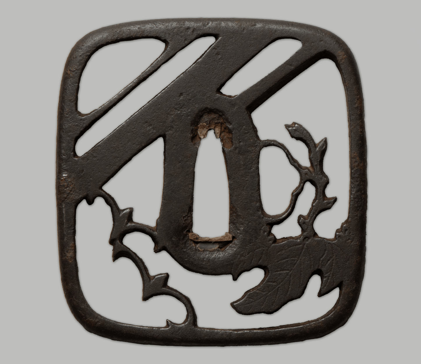 Tsuba - Akasaka around III Generation - Karigane, Kiri
