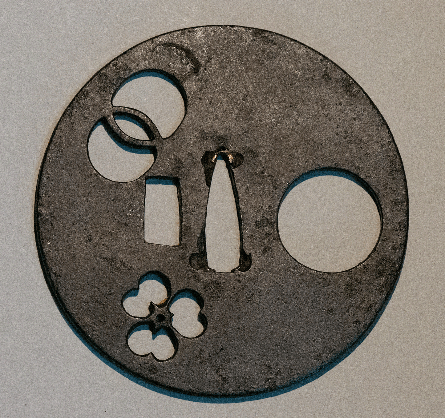 Tsuba - Myochin - Momoyama NBTHK Zertifikat Hozon