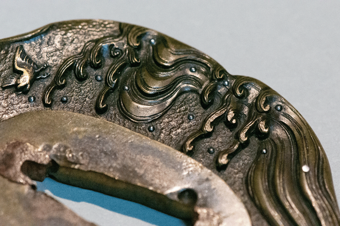 Tsuba - Hamano, Yasuchika, Nara or Omori - Chidori Nami (Waves and bírds)