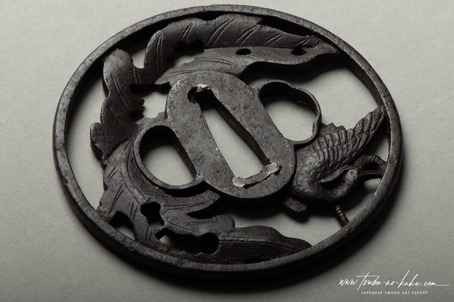 Tsuba - Echizen Kranich, Antik Japan