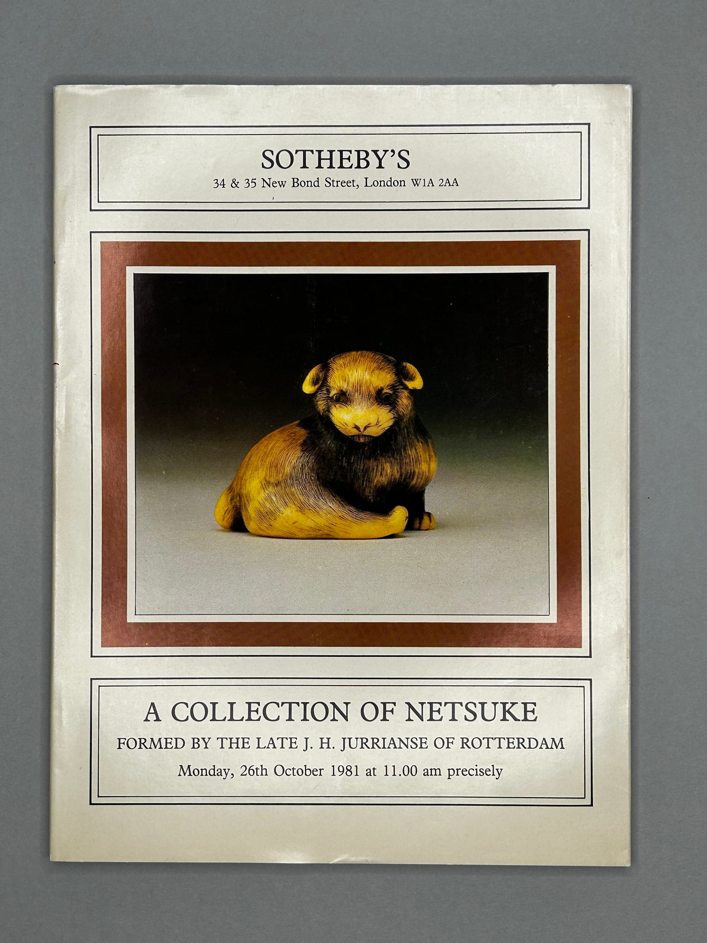 x Books - 8x Sotheby & Co. Catalogue , Netsuke, Inro, Lacquer 1981