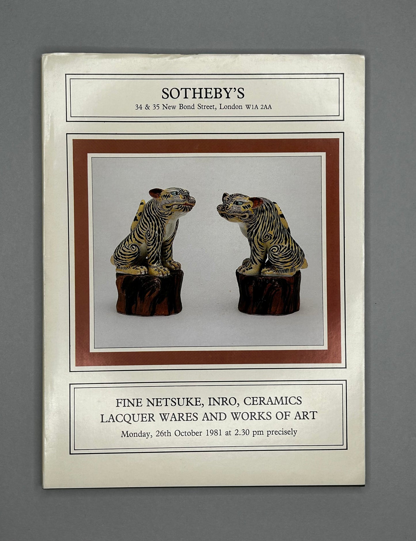 x Books - 8x Sotheby & Co. Catalogue , Netsuke, Inro, Lacquer 1981