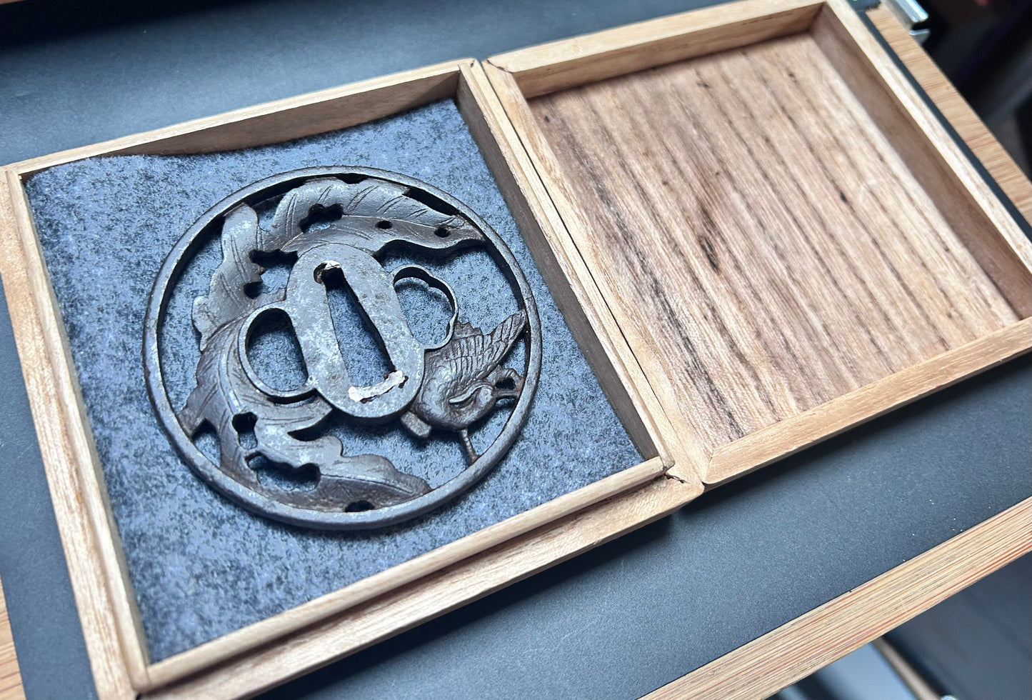 Tsuba - Echizen Kranich, Antik Japan