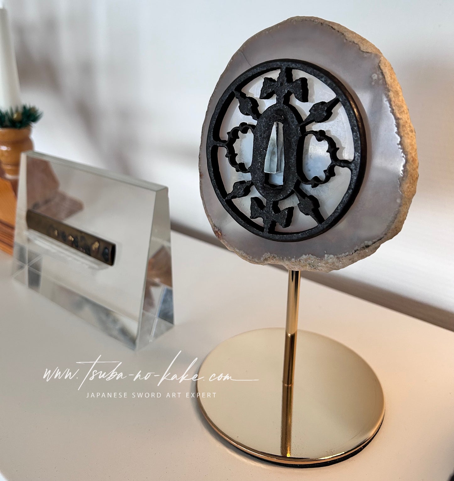 Tsuba - OWARI Karigane, Matsudairamon, Kirimon
