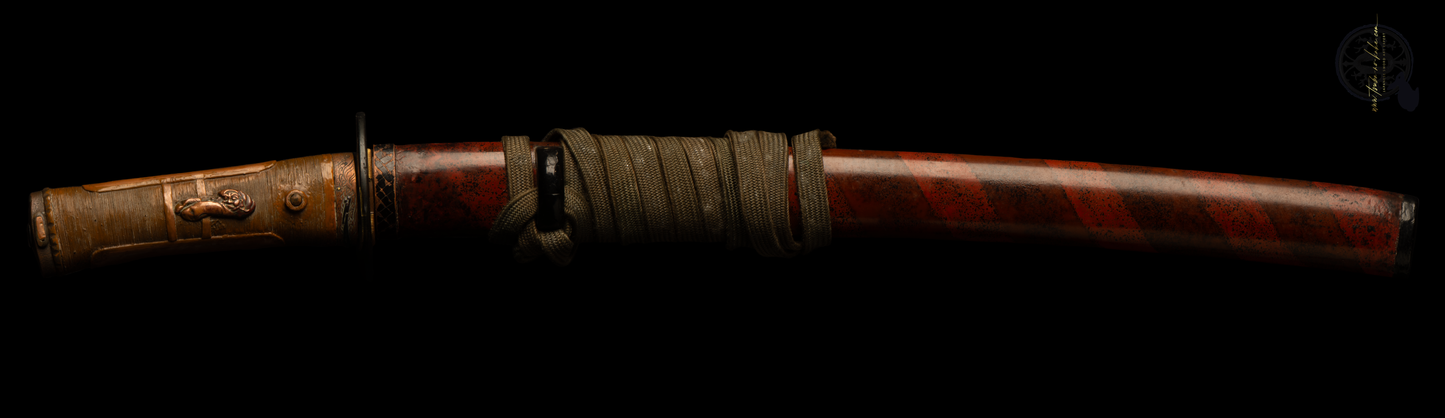 Koshirae Tanto - mumei(無銘) - Delicate laquered work - Whalebeard Tsuka