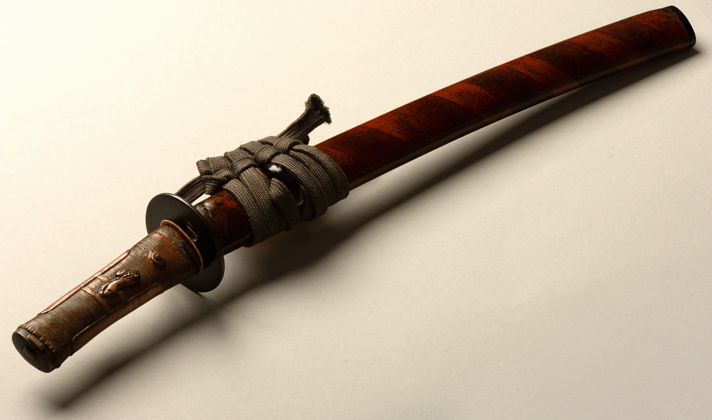 Koshirae Tanto - mumei(無銘) - Delicate laquered work - Whalebeard Tsuka