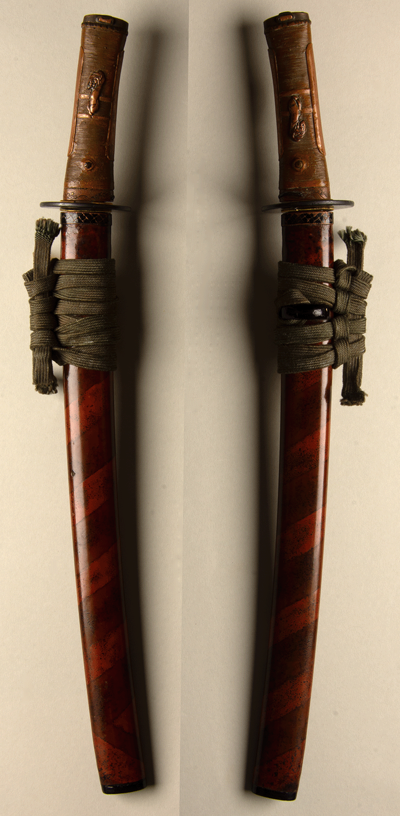 Koshirae Tanto - mumei(無銘) - Delicate laquered work - Whalebeard Tsuka