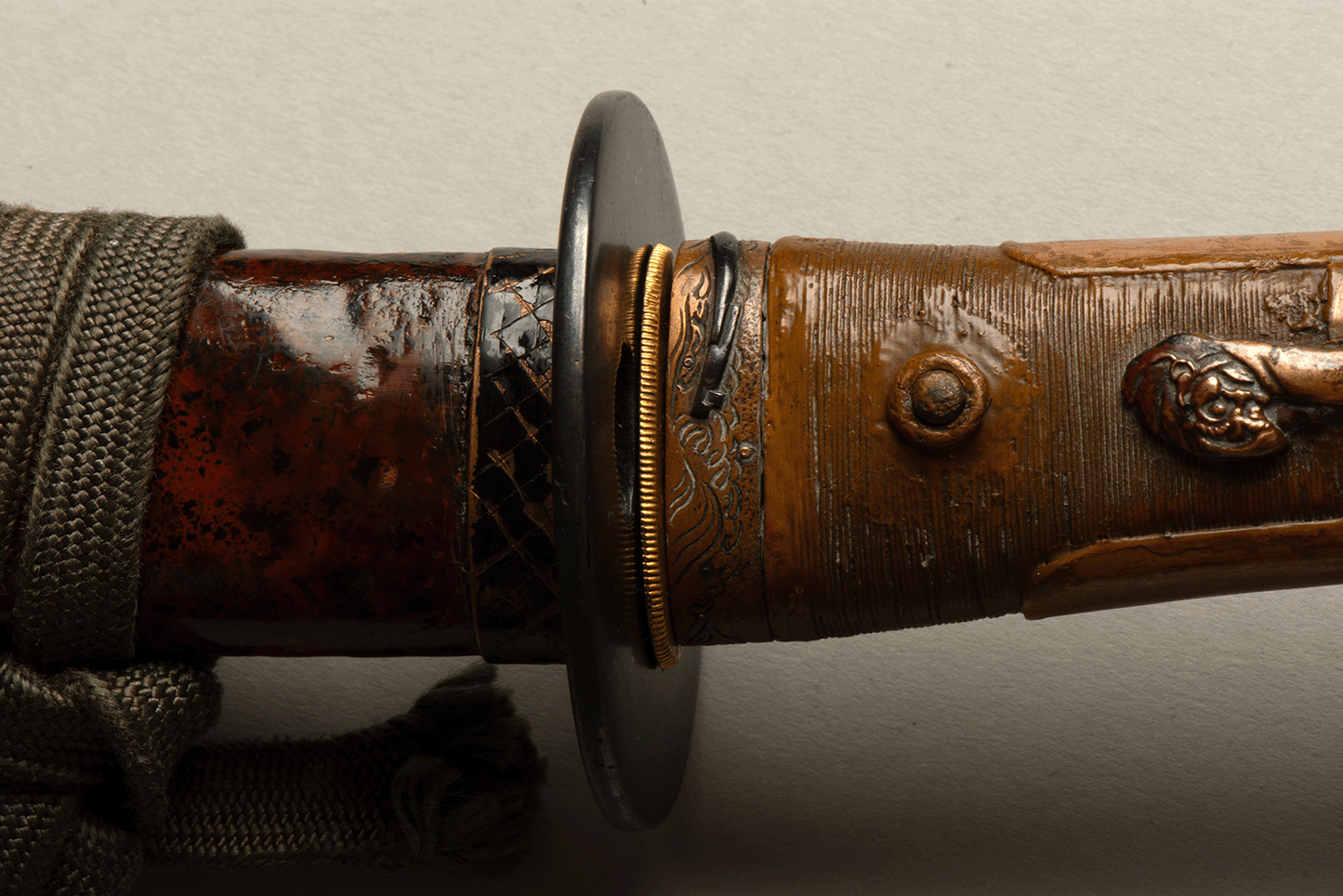 Koshirae Tanto - mumei(無銘) - Delicate laquered work - Whalebeard Tsuka