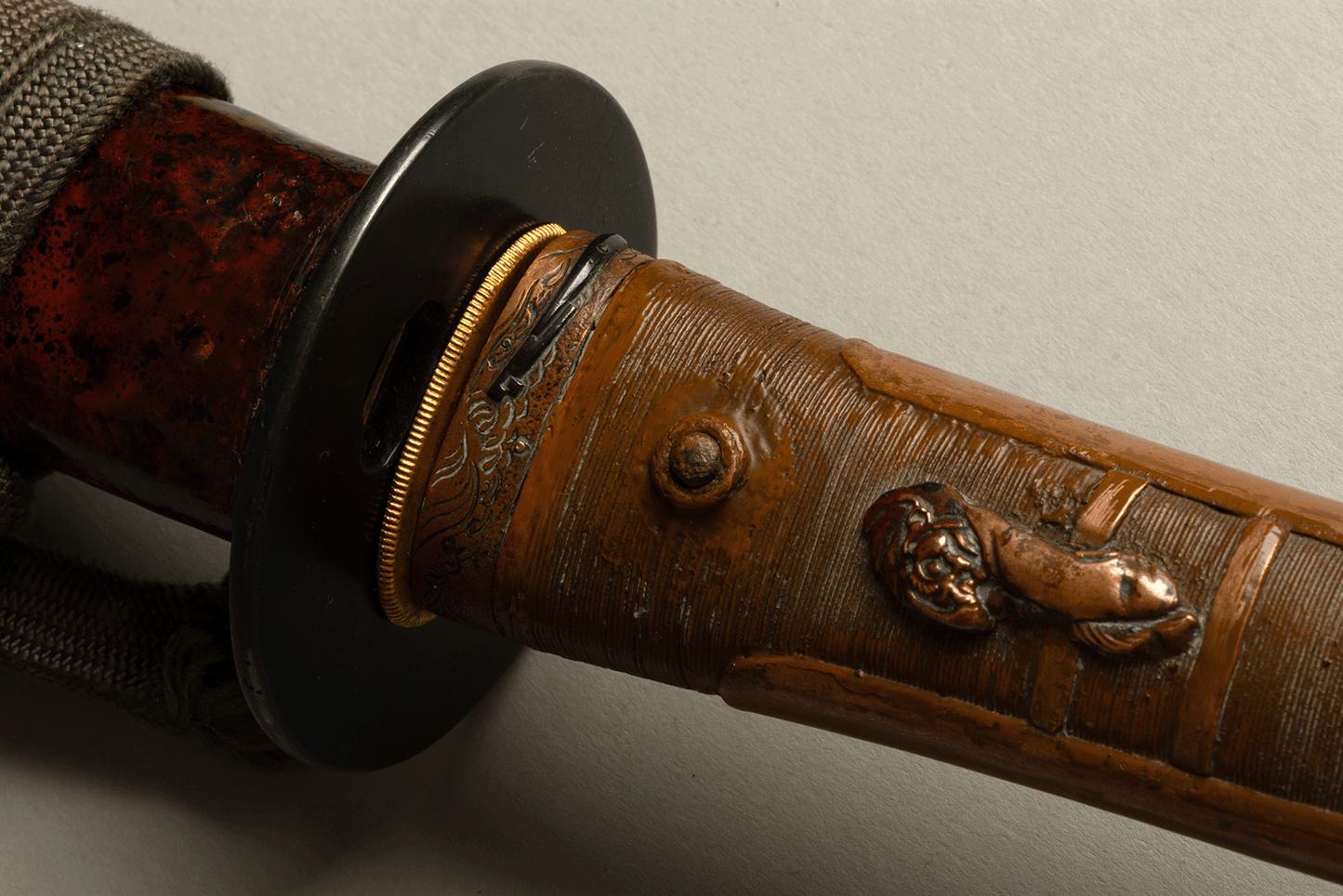 Koshirae Tanto - mumei(無銘) - Delicate laquered work - Whalebeard Tsuka