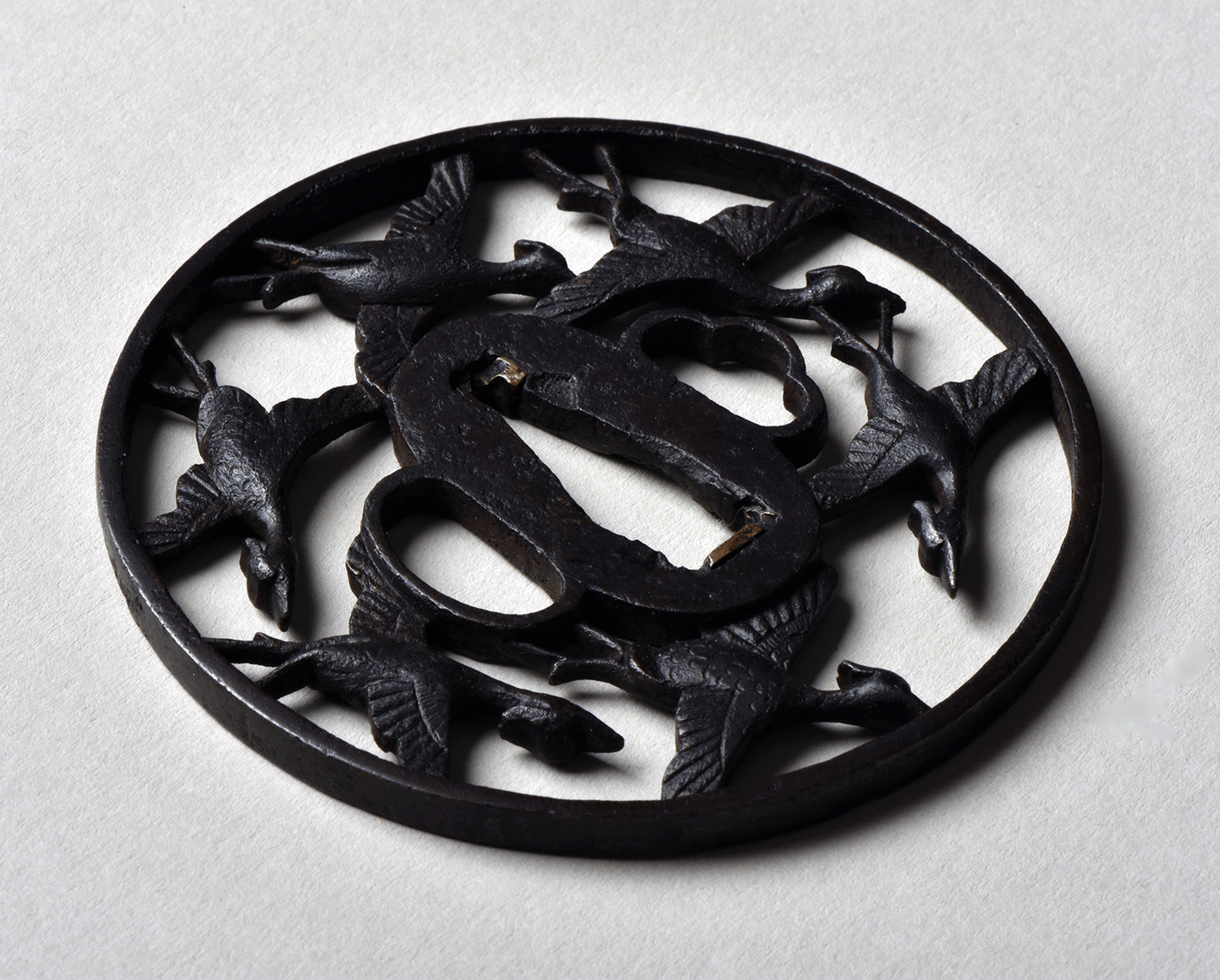 Tsuba - Daishō set by Kyo Sukashi - Karigane Motive