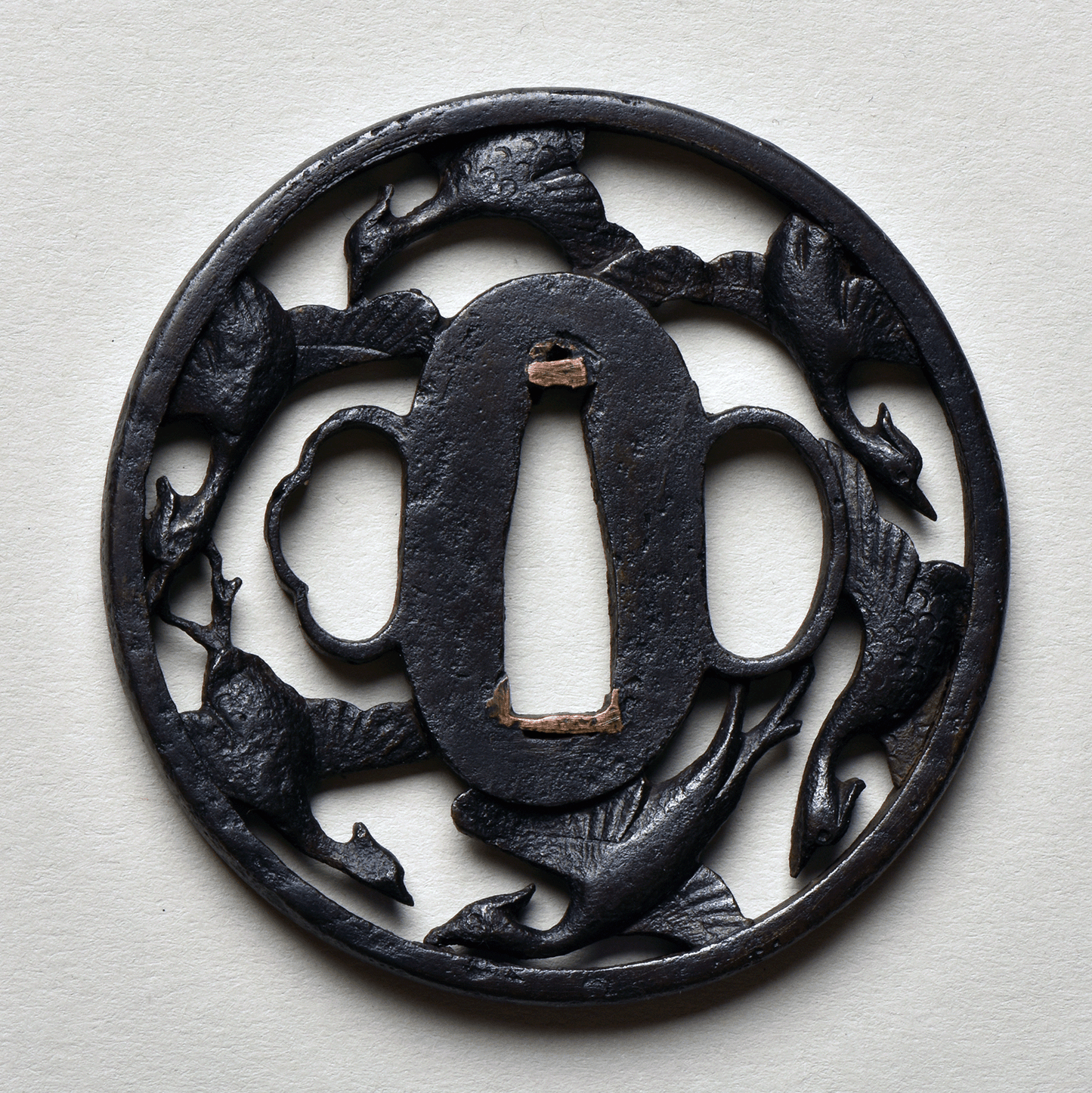 Tsuba - Daishō set by Kyo Sukashi - Karigane Motive