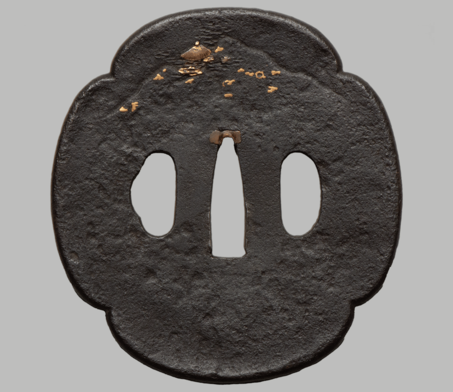 Tsuba - Mokko, Priest Waterfall, Temple, Pinetree