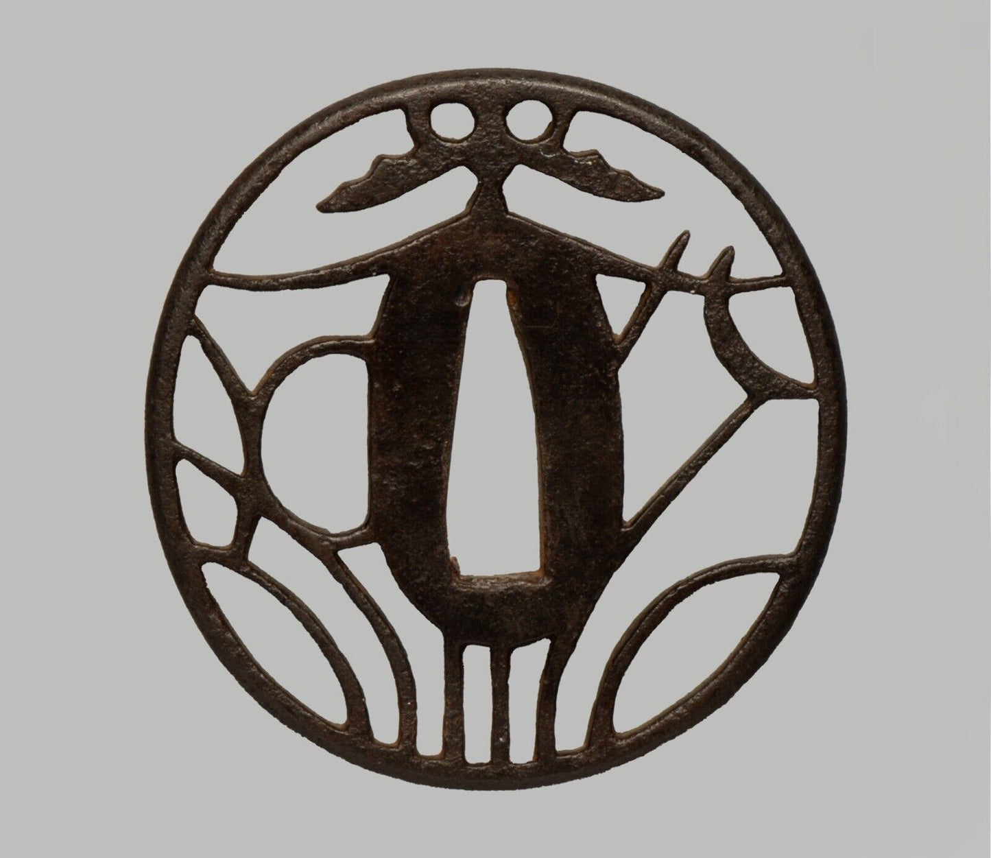 Tsuba - Owari "Bat Moitive" - Japan