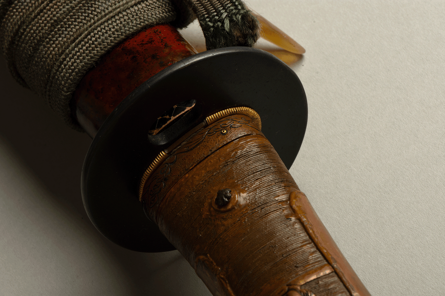 Koshirae Tanto - mumei(無銘) - Delicate laquered work - Whalebeard Tsuka