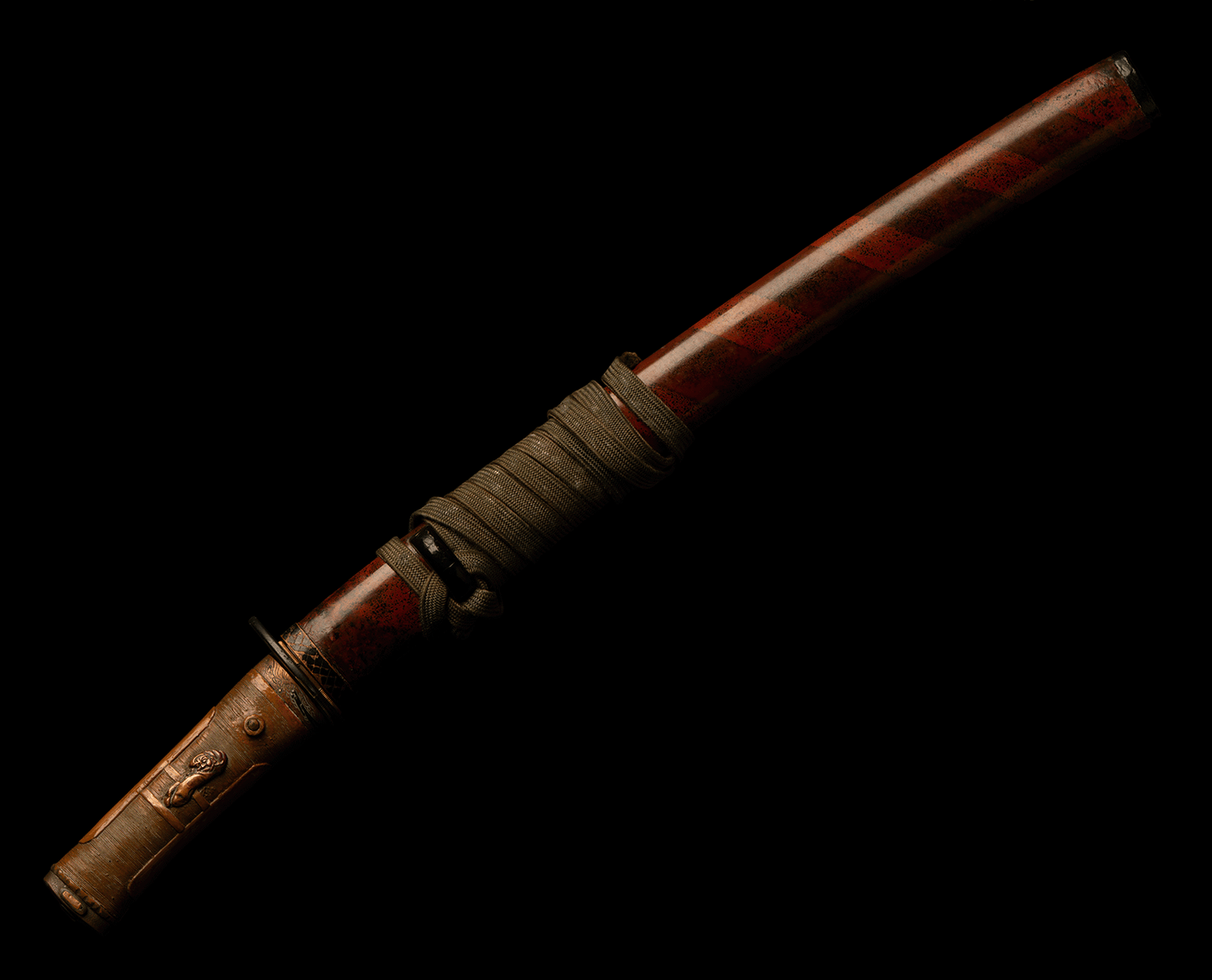 Koshirae Tanto - mumei(無銘) - Delicate laquered work - Whalebeard Tsuka