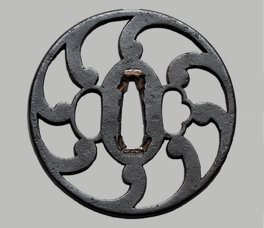 Tsuba -  Shōami School Hachi Tomoe Japan, Original