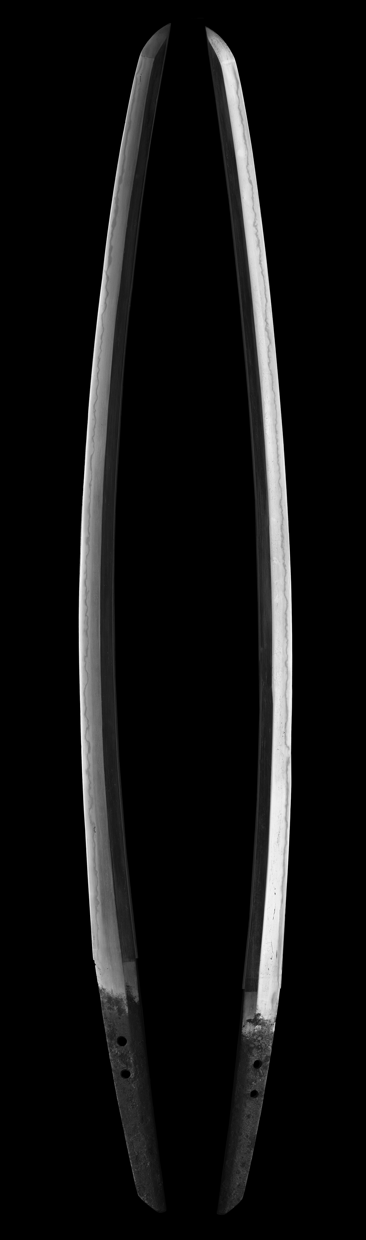 Katana Kaga - probably Fujishima Kiyomitsu (初二清光) - mumei(無銘) - Muromachi period