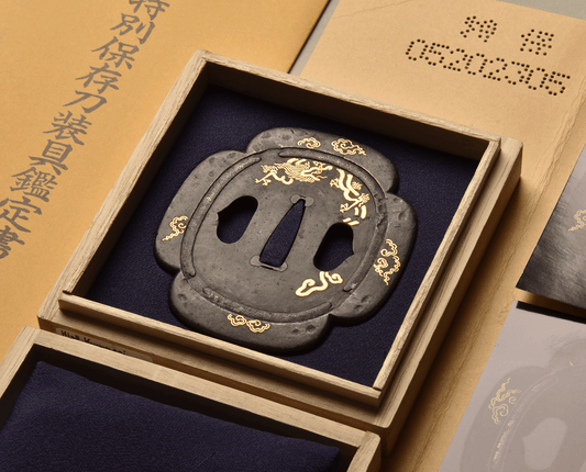 - Tsuba - Edo Higo Kumagai - NBTHK Tokubetsu Hozon 江戸肥後 熊谷義之一派
